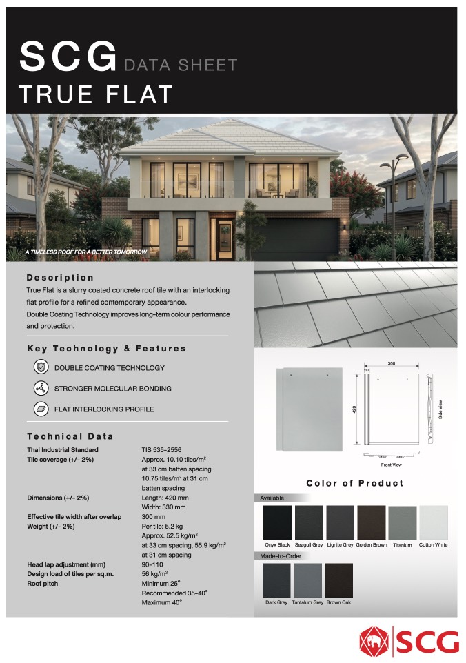 Data Sheet True Flat